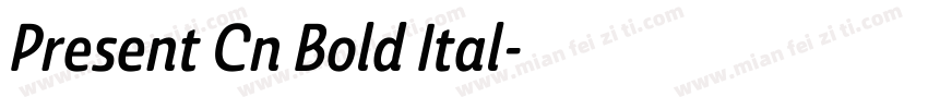 Present Cn Bold Ital字体转换
